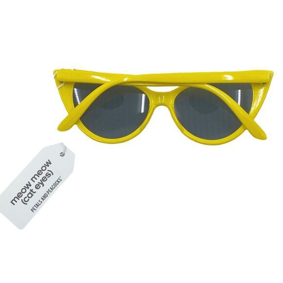 Petals & Peacocks x Zumiez Yellow Meow Meow (Cat Eyes) Everyday Sunglasses - Picture 7 of 7